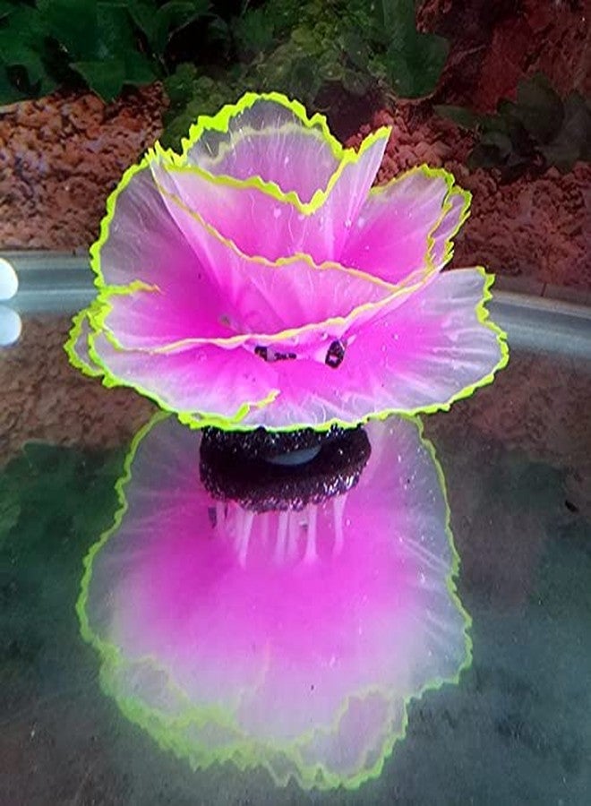 Norgail Aquarium Fish Tank Ornament Glowing Silicone Aquarium Ornaments Artificial Simulation Strip Coral Plant Decorations Landscape Purpie 1Pcs 2.75’’x3.5’’ - Image 2